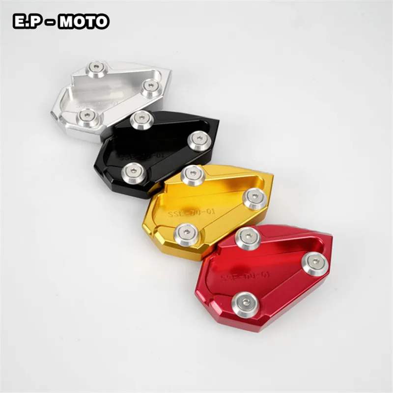 

Motorcycle CNC Aluminum Parking Side Kickstand Stand Extension Base Plate Foot Side Stand Extension Pad Support For DIAVEL