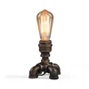 Rustic Metal Vintage Iron Lamps Water Pipe Table Light Industrial Desk Lamp E27 Base Holder for Livingroom Lighting Fixture ► Photo 3/6