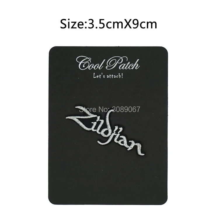 

3.5" Zildjian Cymbals Logo Music Band Iron On Patch Heavy Metal Tshirt scrapbooking accessories Rock Punk Badge