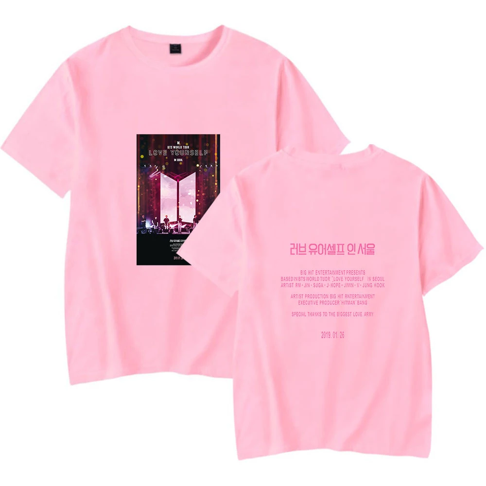 

LUCKYFRIDAYF New KPOP Tshirt With The Same Paragraph Printed Short-sleeved T-shirt Summer Soft Cotton T-shirt woman Casual