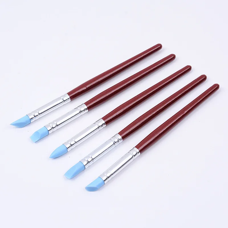 

5pcs Resin Porcelain Teeth Shaping Pen Brushes Set Dental Silicone Composite Carving Tooth Adhesive Cement Teeth Whitening