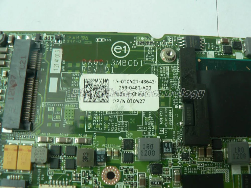 low cost  Laptop Motherboard for dell xps L321X T0N27 0T0N27 CN-0T0N27 DA0D13MBCD1 I7-2637M cpu 100% Tested
