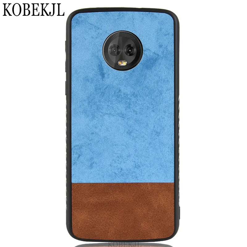 Чехол для Motorola Moto G6 чехол Plus мягкий силиконовый из искусственной кожи с краями