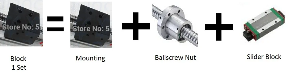 block set mounting ballscrews nut slider block for ballscrews CNC Stage Linear Motion Moulde Linear