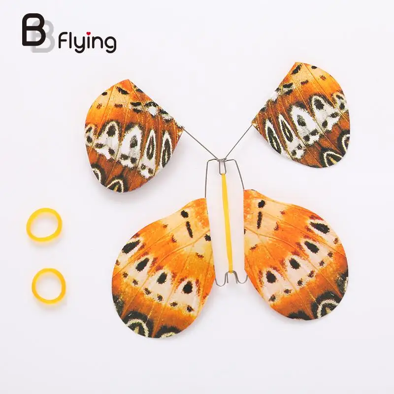

2Pcs Paper Flying Fluttering Magic Butterfly Change Empty Hands Freedom Toy