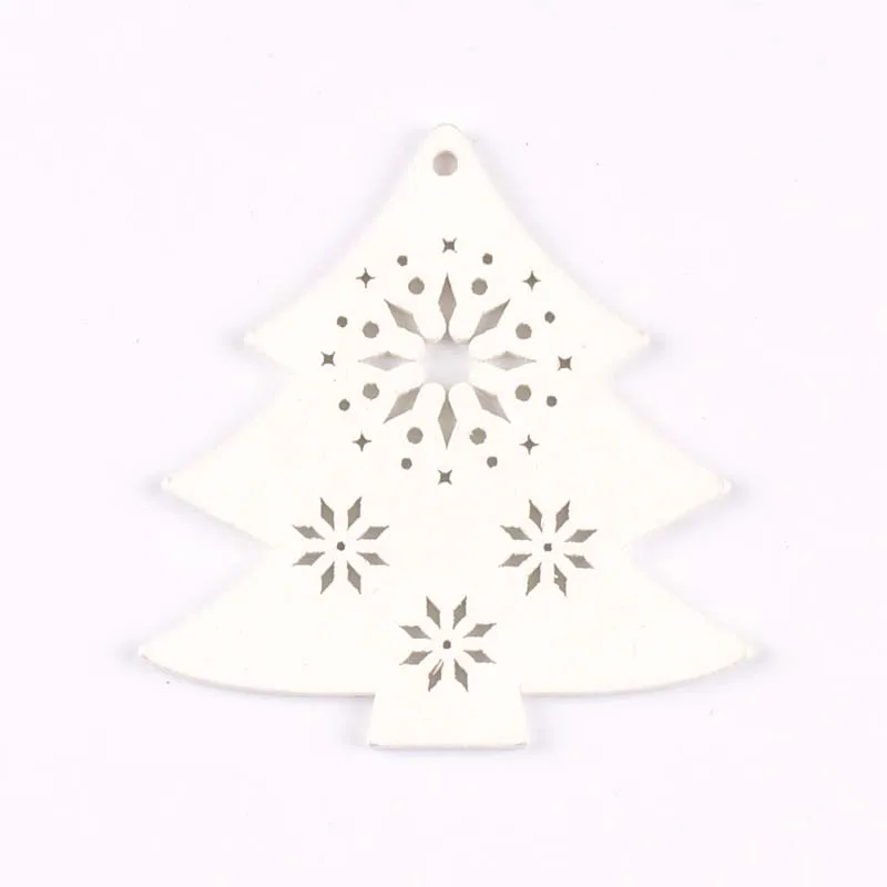 5 шт. + 1 м пеньковая веревка Рождественская елка орнамент деревянные подвесные Подвески новогодняя елка; Снег ангел звезда рождественские
