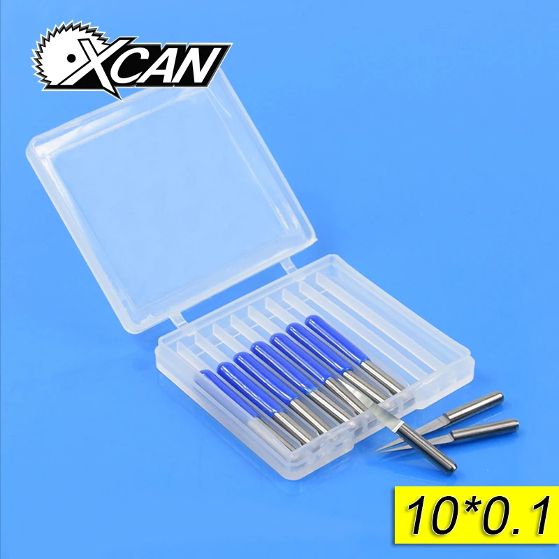 Free Shipping10Pcs 3 175mm Tungsten Steel V Shape Carbide PCB Engraving Bits CNC font b Router