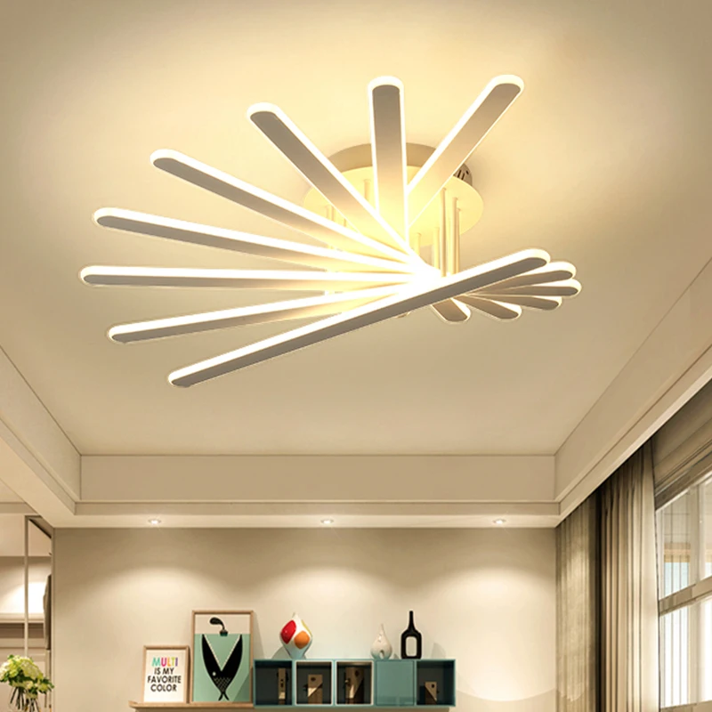Sector nueva llegada LED luces de techo para sala de estar dormitorio iluminación AC85-265V montado en la superficie lámpara de techo accesorios