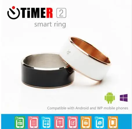 Black white Smart Rings Wear Jakcom new technology Magic jewelry Timer 2 For iphone Samsung HTC Sony LG IOS Android ios Windows