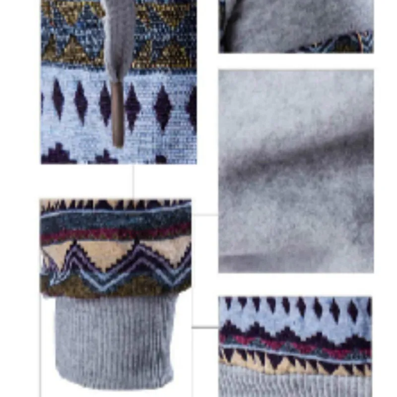 Raglan Sleeve Aztec Tribal Print Hoodie Teen Men Color Block Geometric Pattern Pocket Hooded Sweatshirt Bohemia Winter Outfits