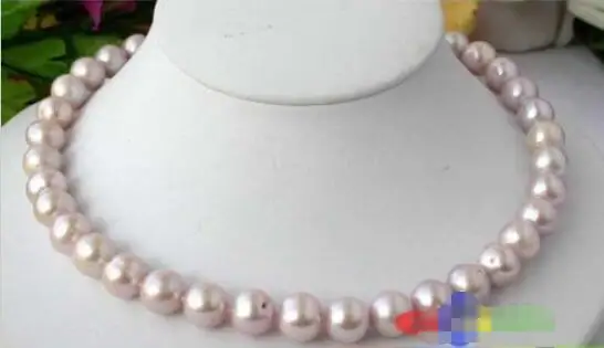 

Hot sale new Style >>>>>AA++17" 12MM lavender ROUND FRESHWATER PEARL NECKLACE