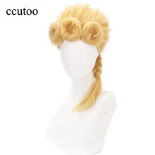 Необычные приключения Джоджо Джорно Джованна Золотая коса Стиль Синтетический Косплей Костюм парик+ парик шапка