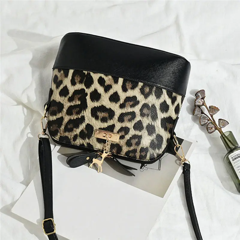 Leopard Print Fawn Pendant Shoulder Bag Crossbody Bag for Women 2019 Messenger Bags women's bag bolsa feminina sac a main 40AP1620