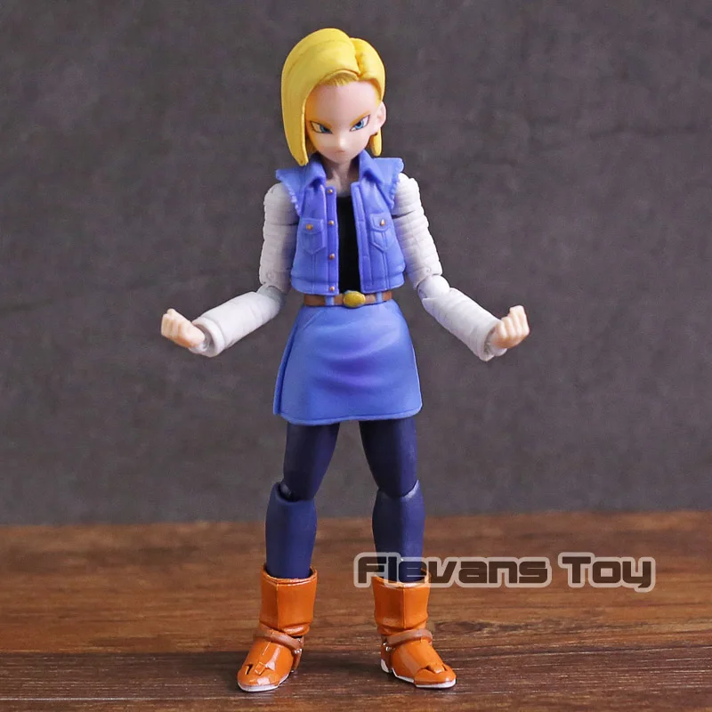 Цена СВЧ S. H. Figuarts Dragon Ball Z Android № 18 ПВХ фигурку Коллекционная модель игрушки