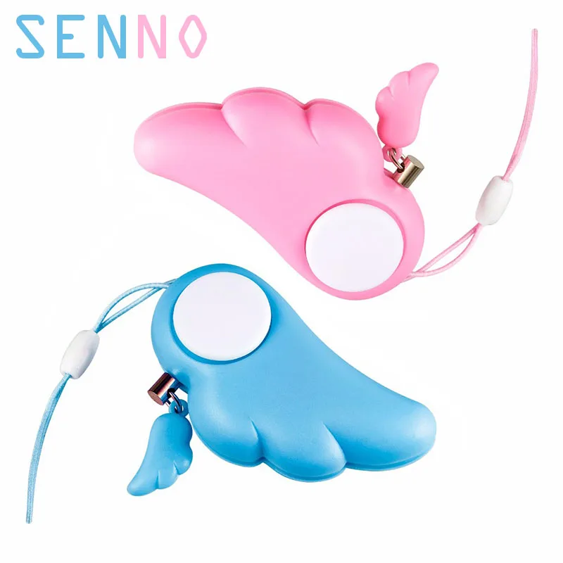 

Wholesale 4 pieces Self Defence Keychain 90dB Loud Emergency Alarm Personal Protection Women Security Rape Alarm Supplies