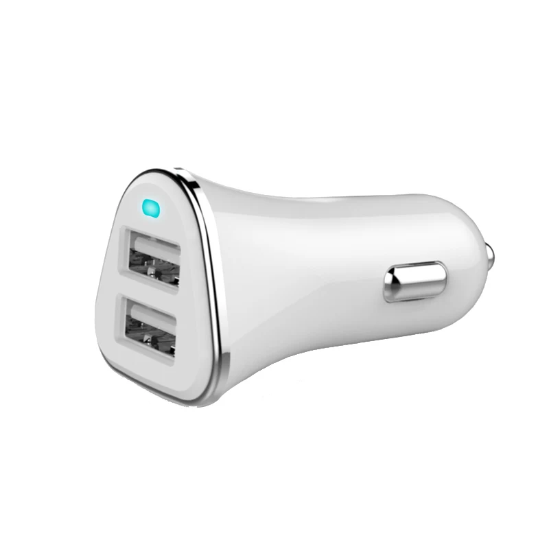 

4.8A Fast Charging Dual USB Ports R44 Car Charger For Iphone 6 Tablets With ABS+PC Material Cigarette Lighter USB Car Charger