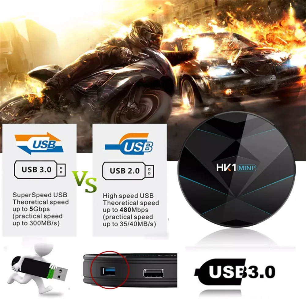 HK1MINI+ Android 9,0 Smart tv BOX RK3318 четырехъядерный 16G 32G 4K Android tv box wifi BT4.0 телеприставка Google Play Store