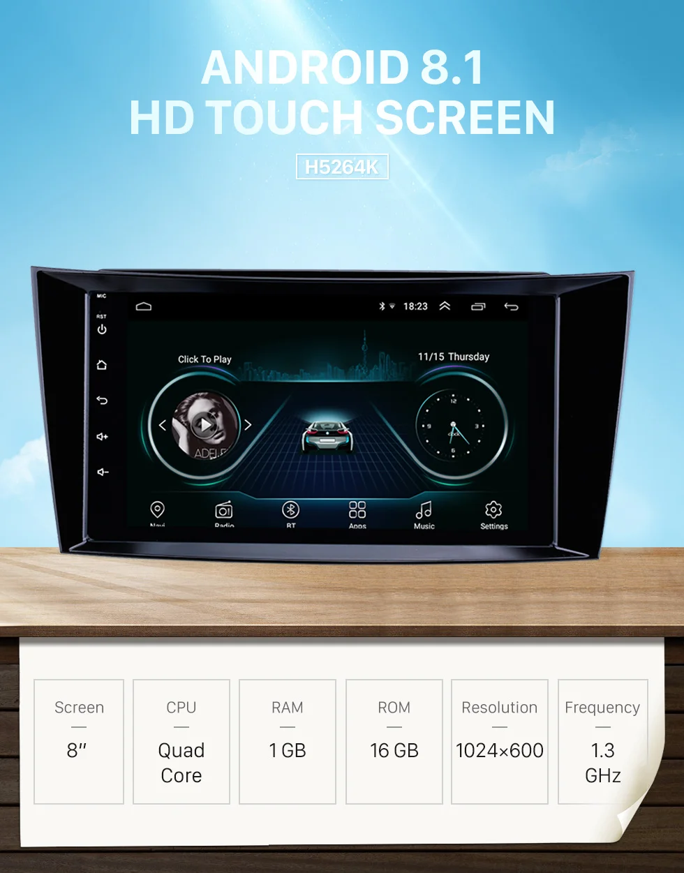 Sale Seicane GPS HD Android8.1 Car Navi Stereo Player For Mercedes Benz E-Class W211/CLS W219/CLK W209/G-Class W463 2001 2002-2010 0 Sale Seicane GPS HD Android8.1 Car Navi Stereo Player For Mercedes Benz E-Class W211/CLS W219/CLK W209/G-Class W463 2001 2002-2010 0