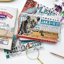 Ретро фотографии винтажная модная открытка 14,3*9,3 см DIY Закладка бумажные открытки 30 шт