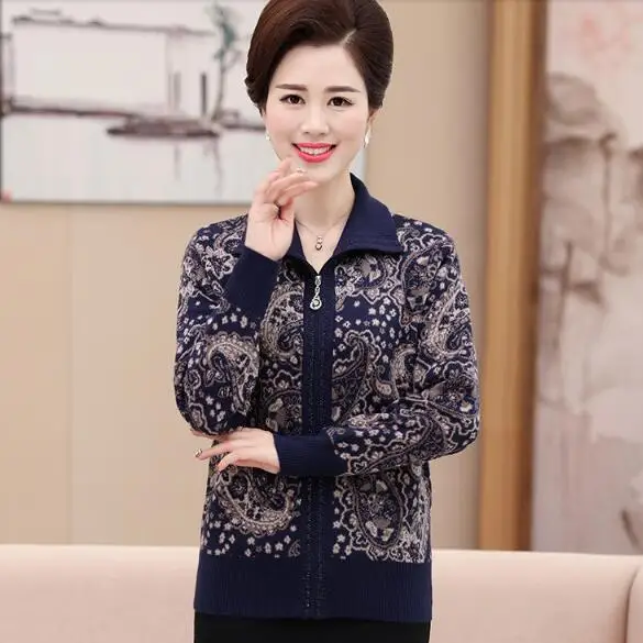 Plus Size Female Cardigan New Women's Winter Sweaters Cashmere Long Sleeve Zipper Cardigans For Women DC164 |