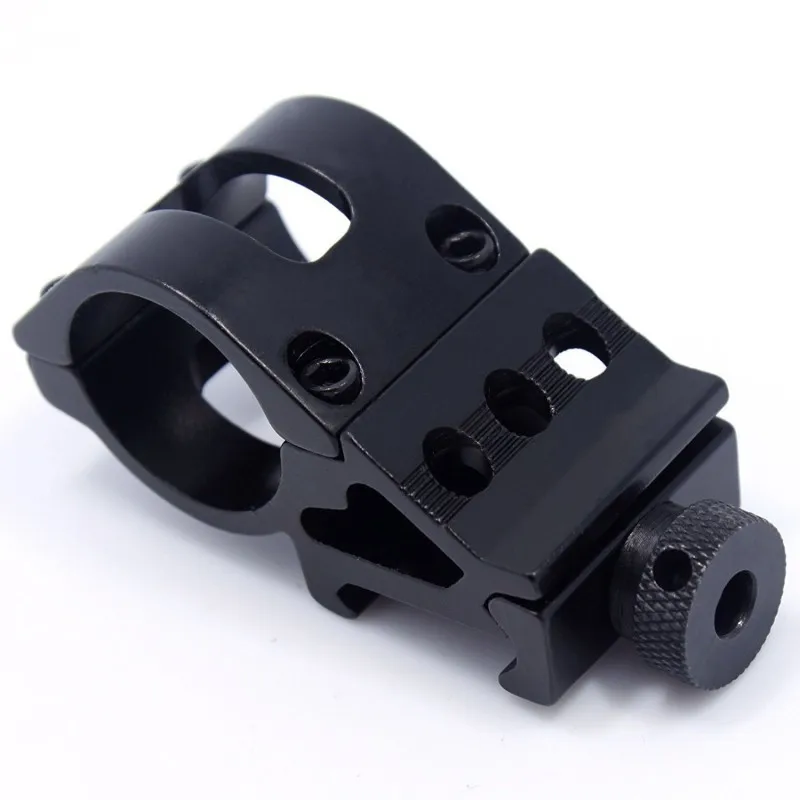 

Tactical Ring Rifle Flashlight 45 Degress 25.4mm Offset Torch Laser Mount Rail 20mm Weaver Hunting Caza Accessories