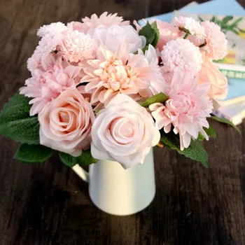 

10pcs/Lot Fresh rose Artificial Flowers Real Touch rose Flowers For Home decorations or Wedding Party or Birthday