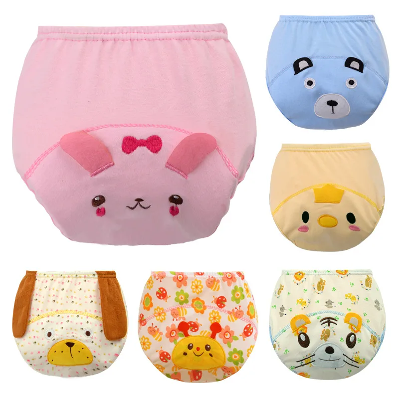 

Cute New Born Baby Underwear Diaper Panties Toddler Boy Cartoon Potty Diapers Training Pants Cotton Briefs Newborn Panties