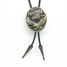 Винтажный узор Американская гордость сплав Орел модный металлический мужской галстук бабочка для ковбойский галстук «боло» модные аксессуары