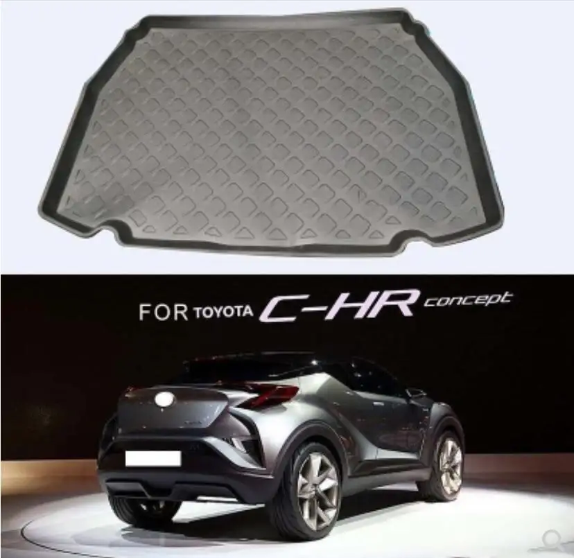 

5D Rear Trunk Tray Liner Cargo Mats 100% Fit For 17-18 TOYOTA C-HR CHR 2017 2018 EMS Free shipping
