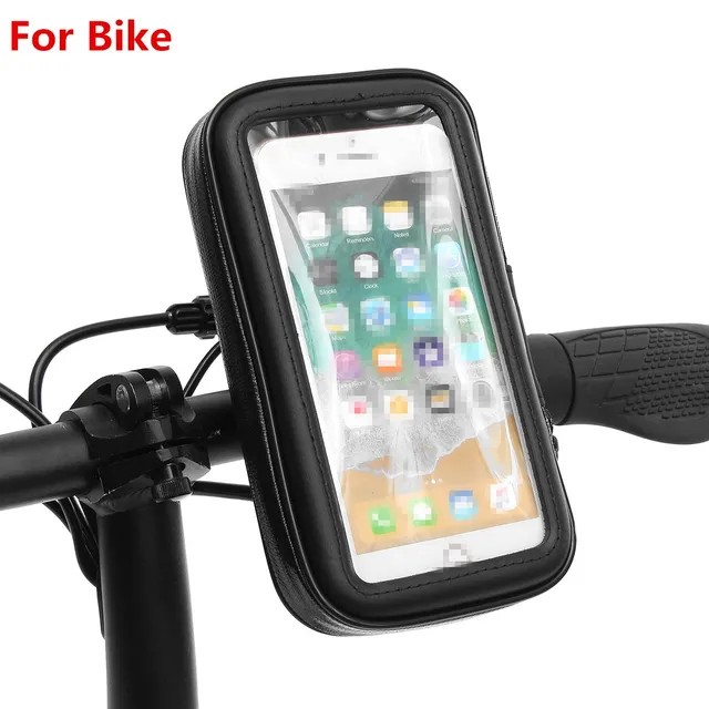 Mofaner 1 Set Waterproof Motorbike Scooter Bike Phone Holder Mount Case Bag Pouch For Cell Phone GPS Univeisal Phone Holder Bags
