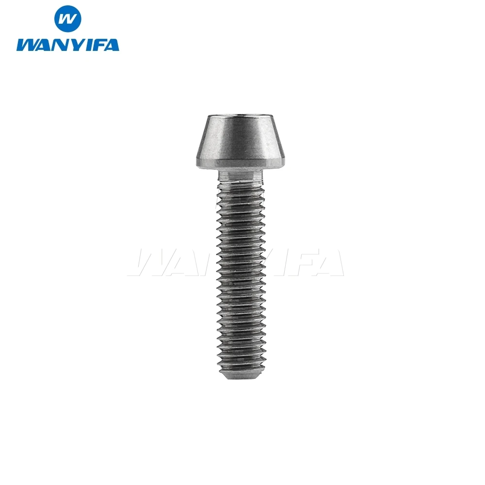 Титановый болт Wanyifa M5 x 9 16 18 20 25 30 35 40 45 50 55 60 мм шестигранный ключ коническая