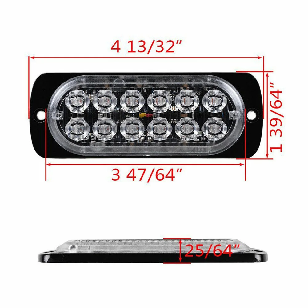 4 шт. Янтарь 12 Светодиодный 36 Вт стробоскоп рабочий свет бар вспышка маяка аварийное Вождение туман внедорожный светодиодный рабочий автомобильный фонарь автомобильные аксессуары