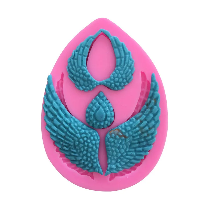 Buy Angel Wings Silicone Mold DIY Handmade Cake Soap Clay Concrete Molds UV