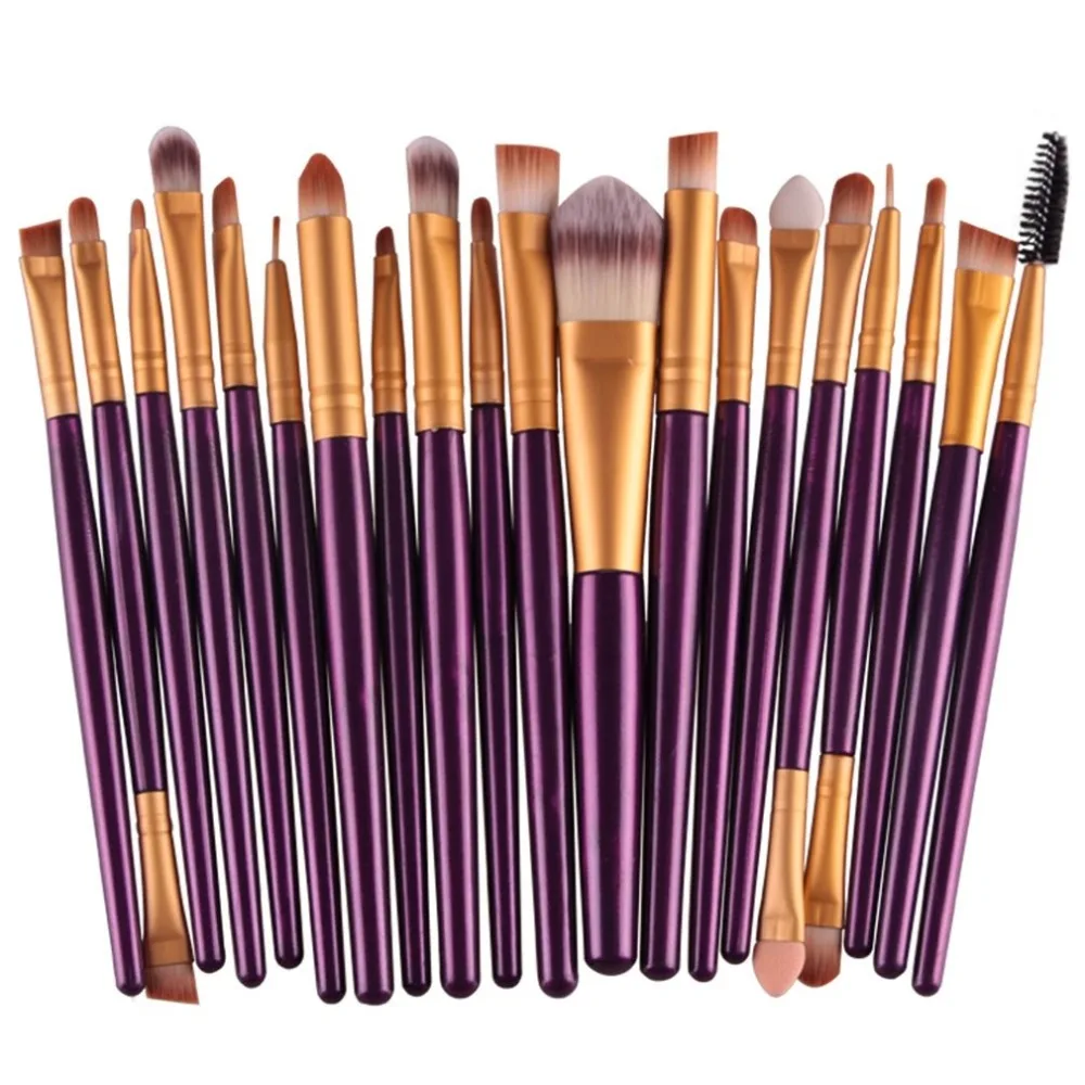 20pcs Eye Makeup Brushes Sets Eyeshadow Blending Brush Powder