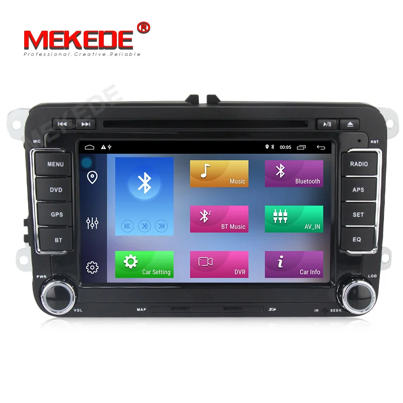 MEKEDE Android 9,1 2+ 32G автомобильный мультимедийный плеер для Volkswagen/Golf/Polo/Tiguan/Passat/b7/b6/SEAT/leon/Skoda/Octavia радио gps