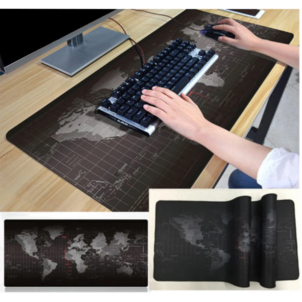 High Quality World Map Mice Mouse Anti Slip Pad Thick Mat Computer