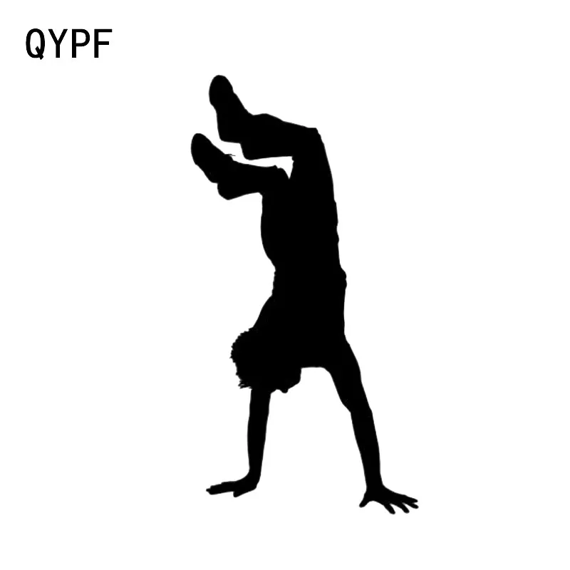 

QYPF 6.6*12.8 Cartoon Street Dancing Aerobic Exercise Fitness Decor Car Sticker Bumper Window Decals Vinyl C16-2067