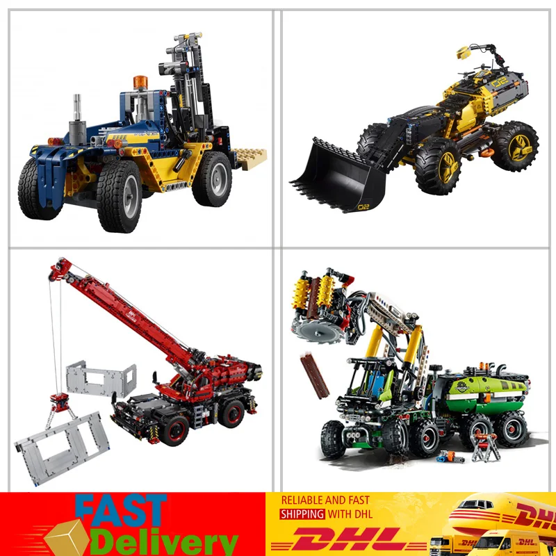 

Lepin 20082 20083 20084 20085 Technic Compatible LegoINGlys 42079 42080 42081 42082 Model Blocks Bricks Toys for Children Gifts