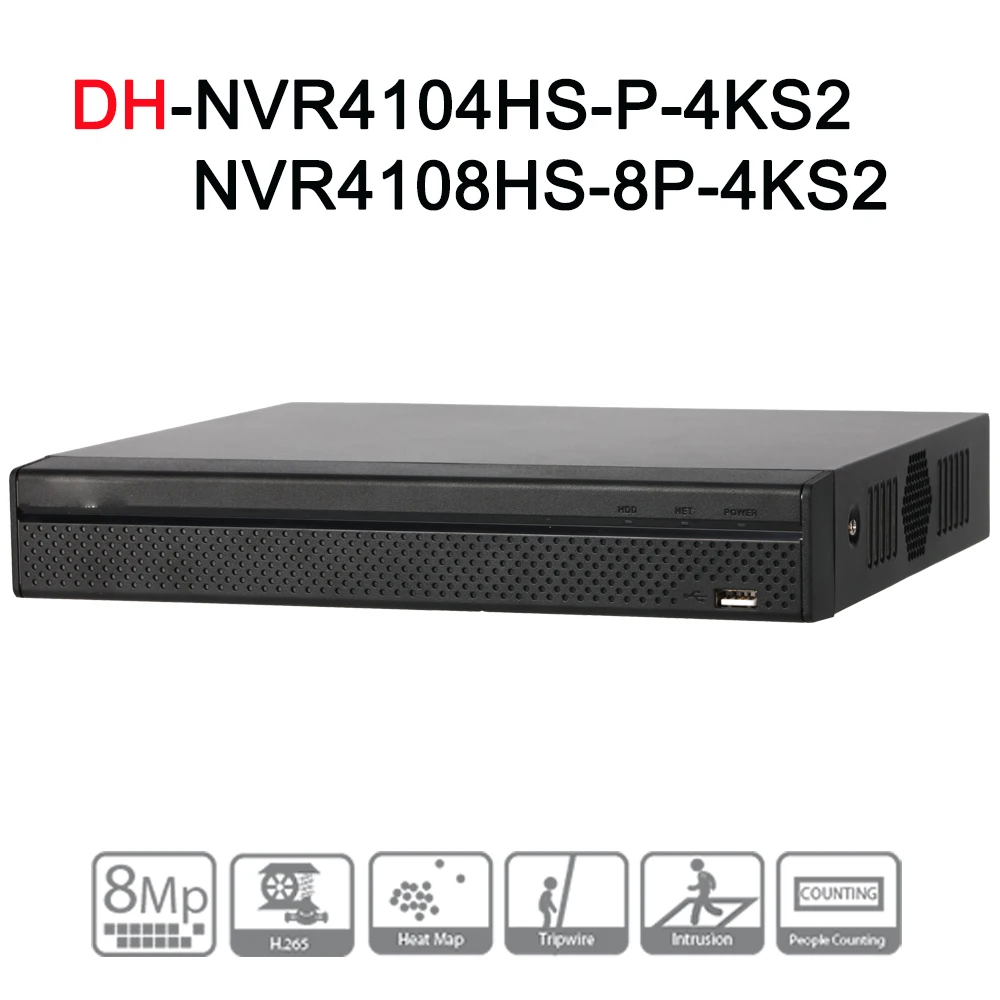 NVR4104HS-P-4KS2 NVR4108HS-8P-4KS2 with 4/8ch PoE Port H.265 Video Recorder Support ONVIF CGI Metal POE NVR NVR4104HS-P-4KS2 NVR4108HS-8P-4KS2 with 4/8ch PoE Port H.265 Video Recorder Support ONVIF CGI Metal POE NVR