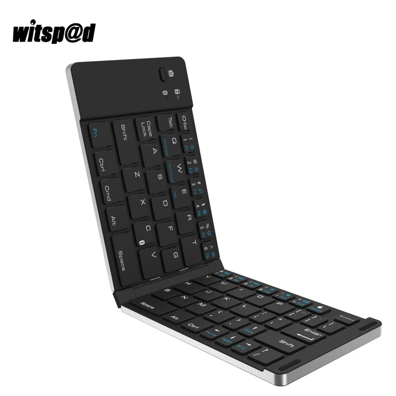 Witspd Foldable Wireless Bluetooth Keyboard for iPad Universal For ios