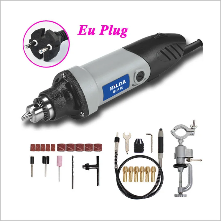 P071 HILDA HLD-400W 400 Вт dremel Электрический вращающийся инструмент Dremel с переменной