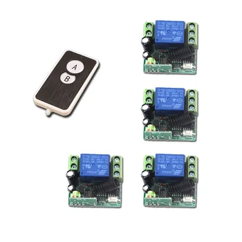 

Hot Sales Wireless Remote Control 12V 1CH 10A Relay Receiver RF Remote Controller Switch 315Mhz/433Mhz Transmitter with 2Buttons