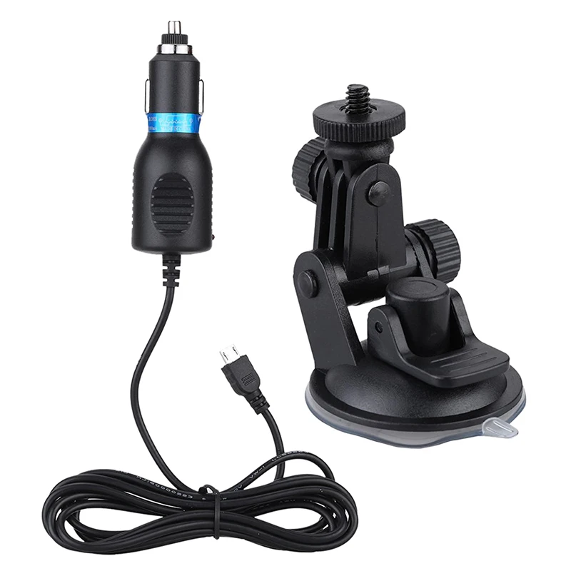 

FFYY-Original Car Charger Mount DVR Suction Cup for SJ4000 M10 Series Sports Action Camera Accessories