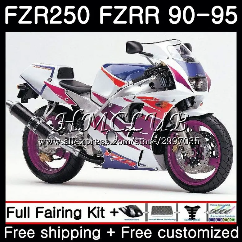 FZR250R для YAMAHA цвет FZR-250 1990 1991 1992 1993 1994 1995 2HC. 8 fzrr FZR 250 250R R FZR250 90 91 92 93 94 95 обтекатель - Цвет: No. 1