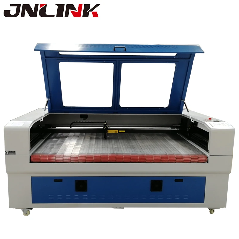 Autofeeding 80w 150w laser cutter for leather, fabric, jeans, cloth