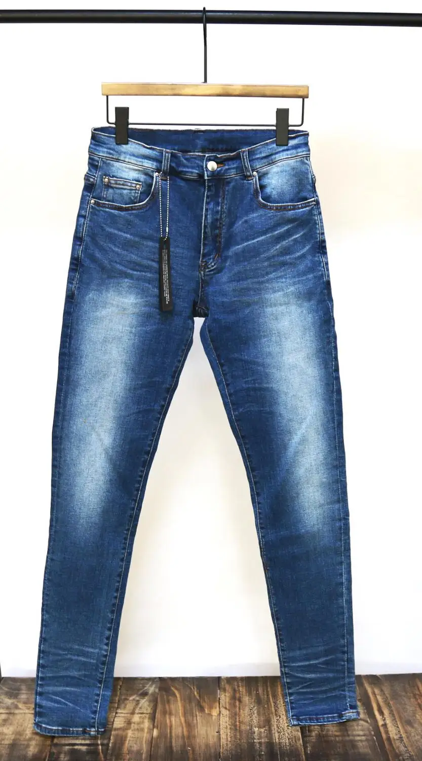 

discounted men Stretchy skinny indigo jeans