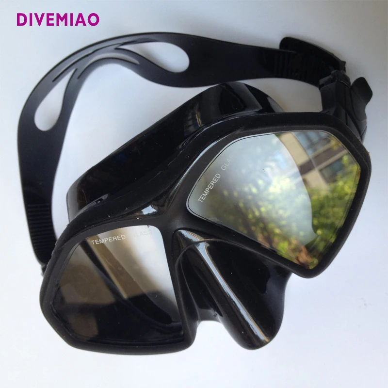 DIVEMIAO Набор масок для дайвинга трубка с сетчатым чехлом 100% силиконовая маска