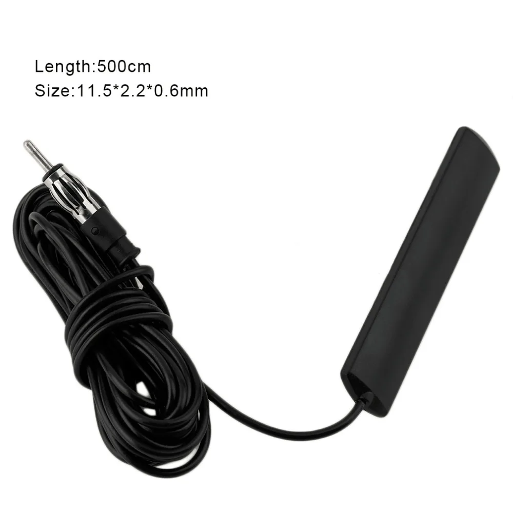 

ANT-309 Professional Car Radio Aerial Universal Patch Aerial Glass Mount 5M Cable Signal Stability with Back Glue