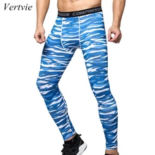 Vertvie фитнес мужские зимние штаны для велоспорта с камуфляжным принтом Pro компрессионные колготки тренировочные упражнения для брюк спортивная одежда камуфляжные леггинсы