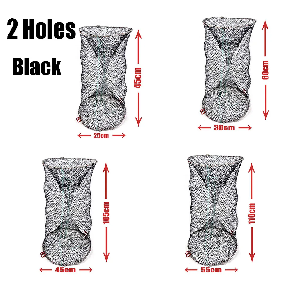 

fish crab trap network cages fishing cast nets shrimp nylon netting Automatic Fishing Cage Foldable Trap Cast Net Folding